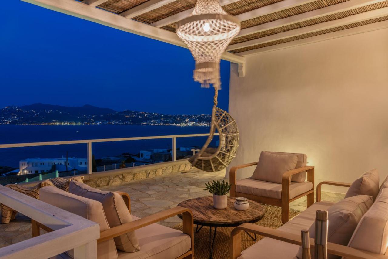 Cosset Villa Bohochic Sea&Harbourview And Sunset By One-Villas 오르노스 외부 사진