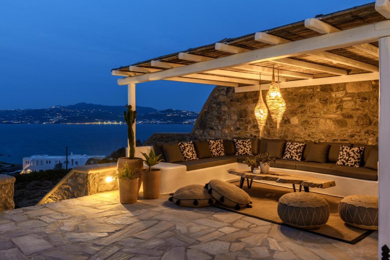 Cosset Villa Bohochic Sea&Harbourview And Sunset By One-Villas 오르노스 외부 사진