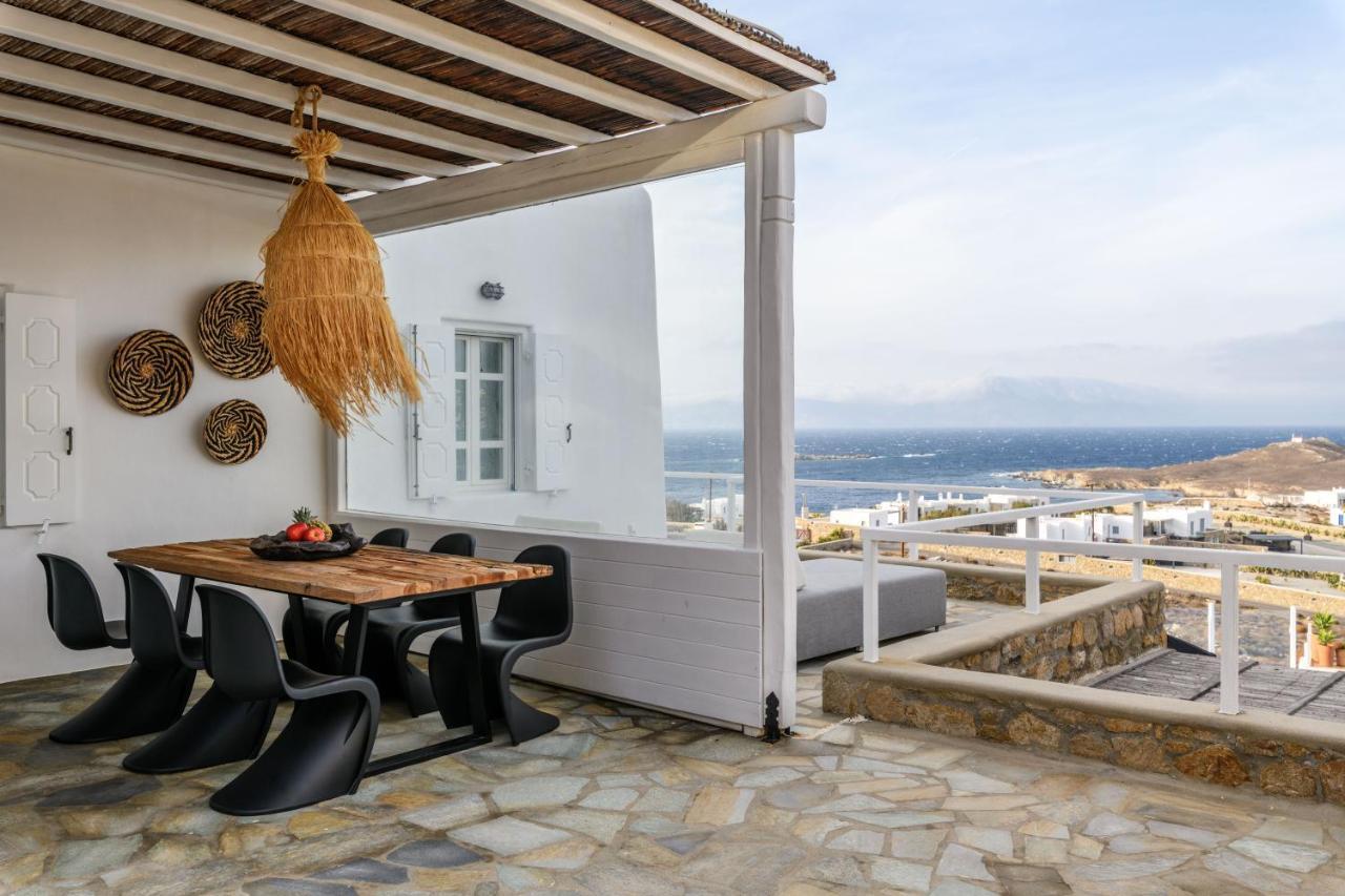 Cosset Villa Bohochic Sea&Harbourview And Sunset By One-Villas 오르노스 외부 사진