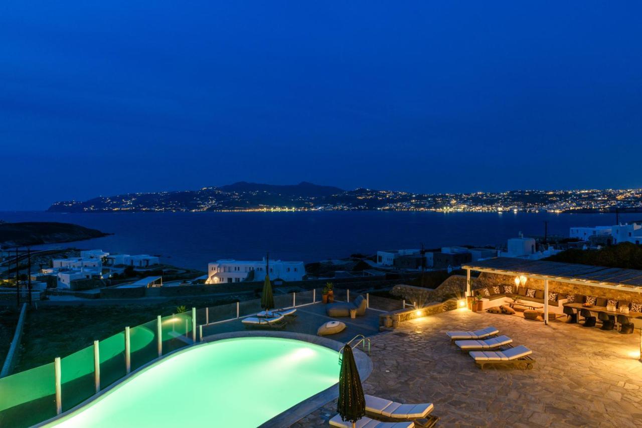 Cosset Villa Bohochic Sea&Harbourview And Sunset By One-Villas 오르노스 외부 사진