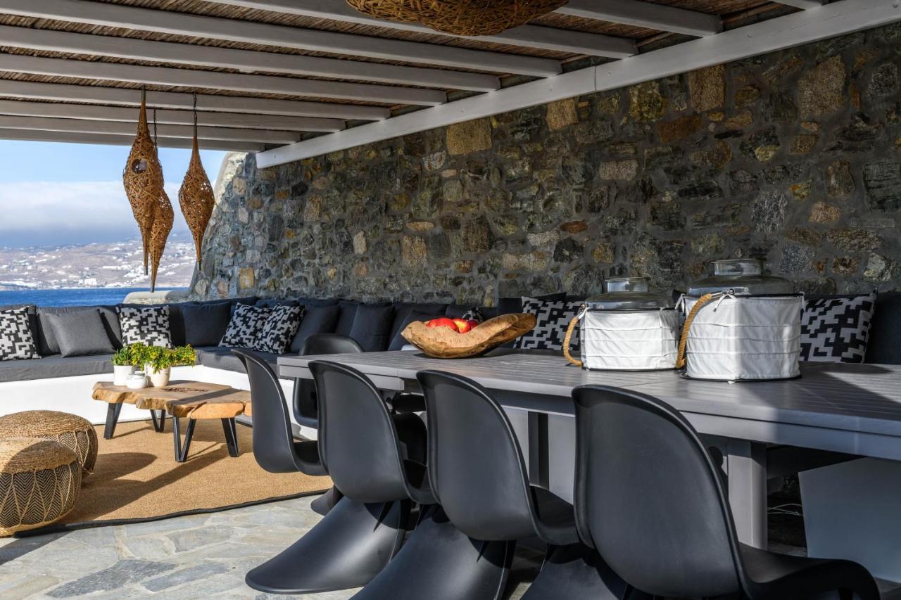 Cosset Villa Bohochic Sea&Harbourview And Sunset By One-Villas 오르노스 외부 사진