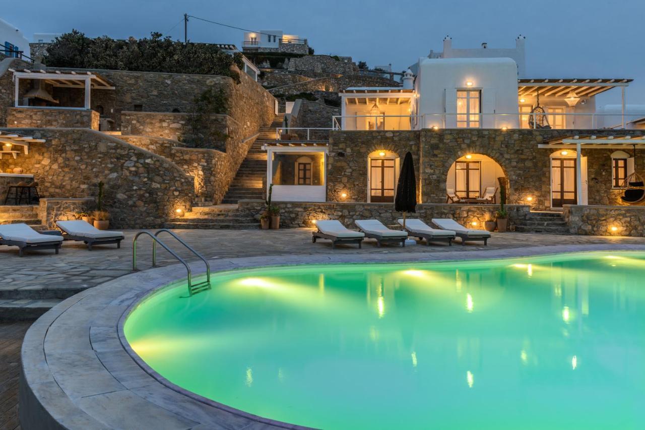 Cosset Villa Bohochic Sea&Harbourview And Sunset By One-Villas 오르노스 외부 사진