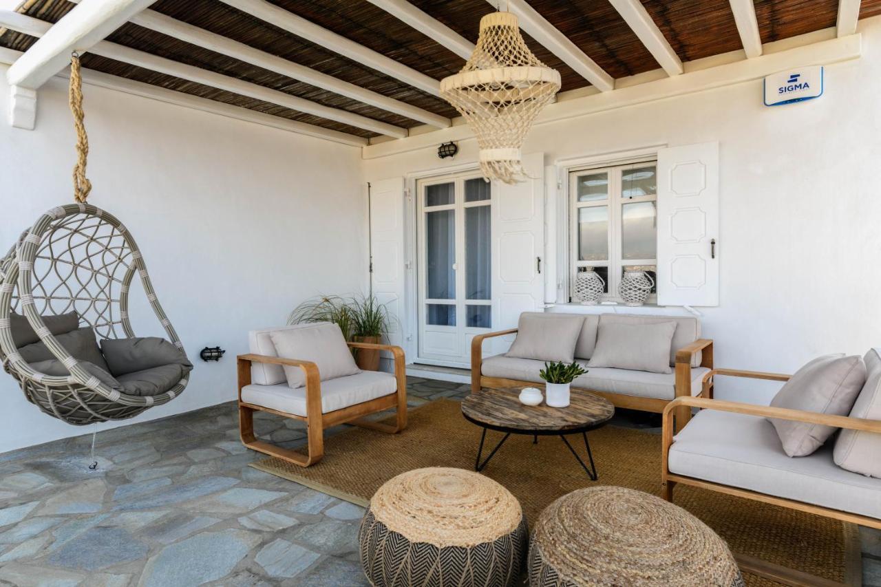 Cosset Villa Bohochic Sea&Harbourview And Sunset By One-Villas 오르노스 외부 사진