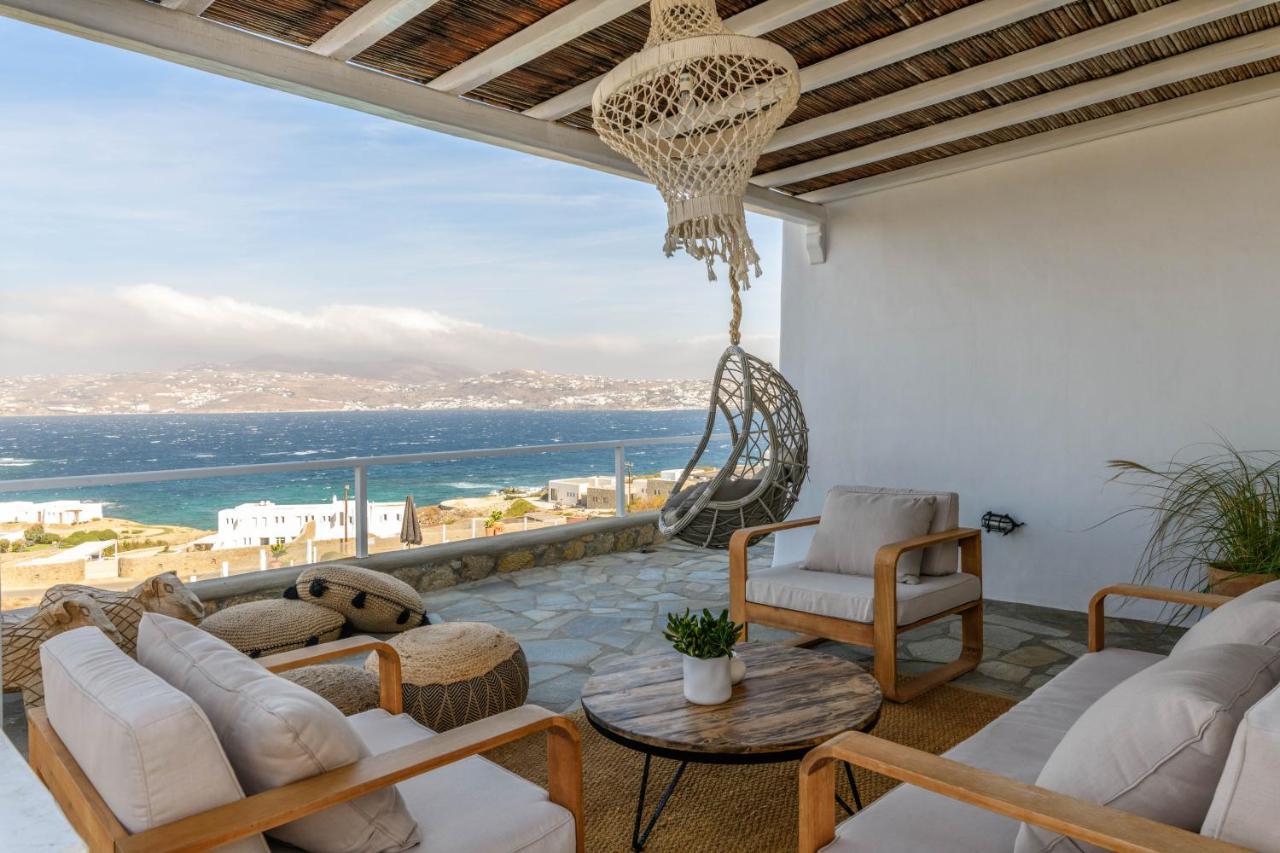Cosset Villa Bohochic Sea&Harbourview And Sunset By One-Villas 오르노스 외부 사진