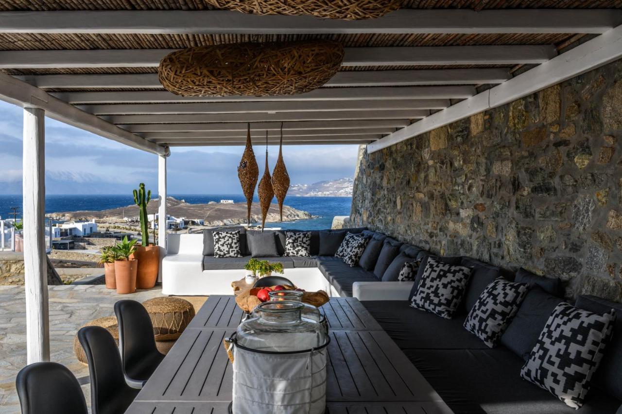 Cosset Villa Bohochic Sea&Harbourview And Sunset By One-Villas 오르노스 외부 사진